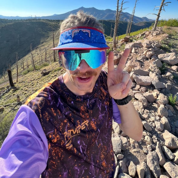 Super Viseira De Fita Azul Pit Viper