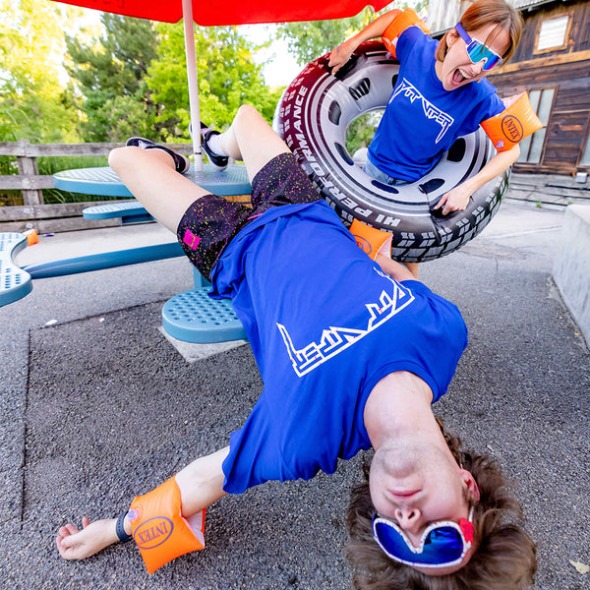 Camiseta Pit Viper Fita Azul